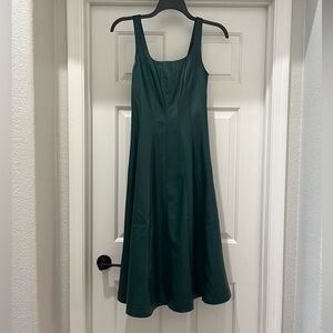 7 For All Mankind Dark Green Midi Dress
